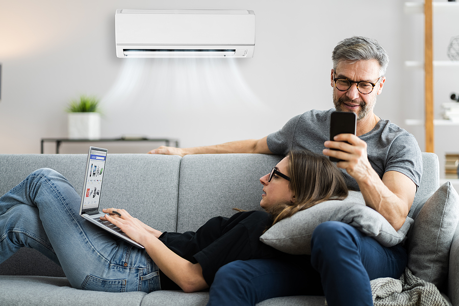 Split system air conditioning installation